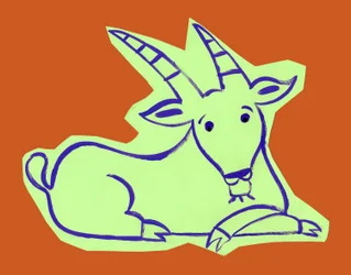 Horoscope : le signe du capricorne. Illustration de P. La Porta
