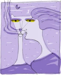 Strega del Tchesal (Chiesale) : sorcière qui se transforme en chat pour espionner les hommes. Illustration de Patrizia La Porta