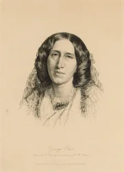 Portrait de George Eliot 1819-1880, 1882