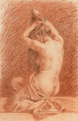 Figure féminine Habillage des cheveux