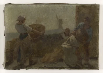 Histoire du blé : Le Criblage : Esquisse pour l