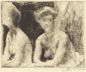 Femme nue auprès d