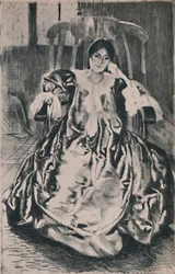 La robe de soie, 1887