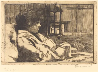 Femme lisant dans l