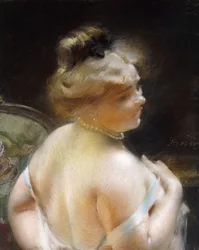 Femme au Collier de Perles