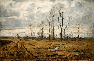 Paysage au début du printemps près de Weimar