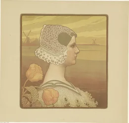 Portrait de Wilhelmina, reine des Pays-Bas