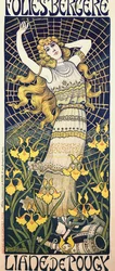 Affiche pour le spectacle de la danseuse Liane de Pougy aux Folies Bergère, Paris