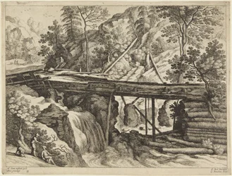 Pont et cascade