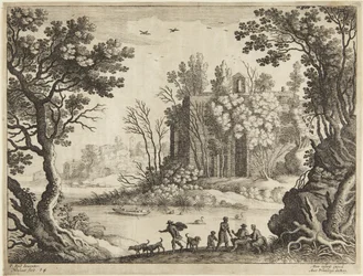 Église au bord du lac
