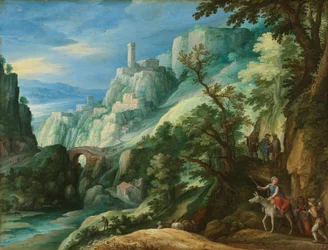 Paysage montagneux italien avec le chemin d