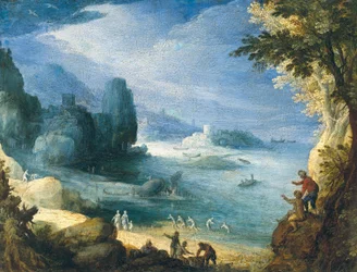 Paysage avec vue sur une baie