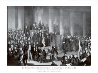 Assemblée nationale allemande, Francfort, 1900.
