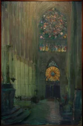 Vue intérieure de la cathédrale de Reims