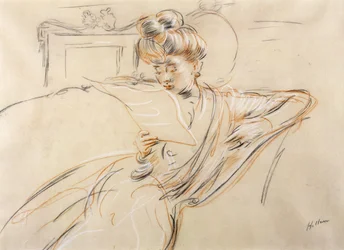 Madame Helleu lisant