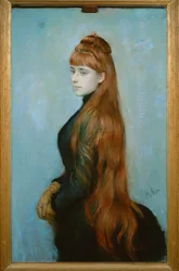 Portrait of Mademoiselle Alice Louis-Guerin. Pastel