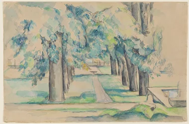 Allée de châtaigniers au Jas de Bouffan, vers 1878-90
