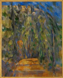 Coude de la route forestière (huile sur toile)