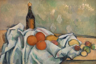 Bouteille et fruits