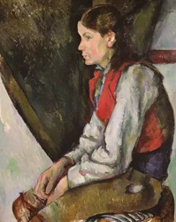 Garçon au gilet rouge