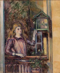 Jeune fille à la volière