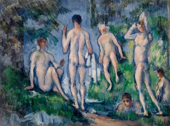 Groupe de baigneurs