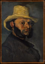 Gustave Boyer (né en 1840) au chapeau de paille
