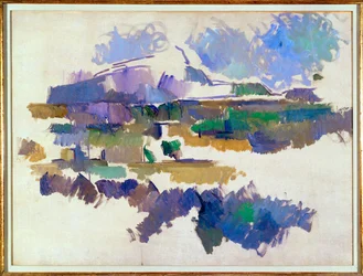 La Montagne Sainte-Victoire, seen from Lauves (oil on canvas)