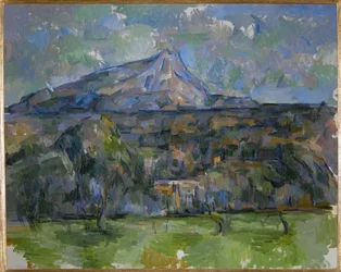 La Montagne Sainte Victoire vue des Lauves (oil on canvas)