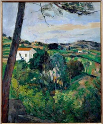 Paysage aux toits rouges ou pin à L