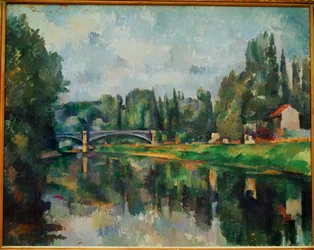 Le pont sur la Marne a Creteil (painting on canvas)
