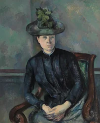 Madame Cézanne avec chapeau vert