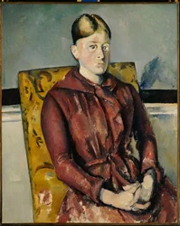 Madame Cézanne avec un fauteuil jaune