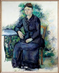 Portrait de Madame Cézanne dans un jardin