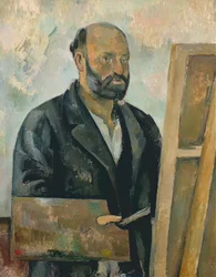Autoportrait à la palette, vers 1890 (huile sur toile)