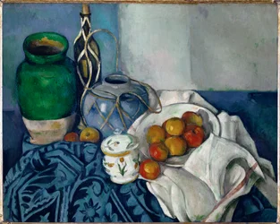 Nature morte aux pommes (huile sur toile)