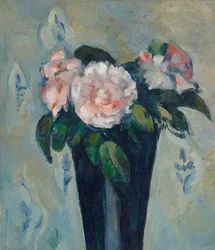 Le vase bleu foncé, vers 1880 (huile sur toile)