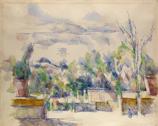 La terrasse du jardin à Les Lauves