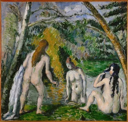 Trois baigneuses (peinture sur toile)