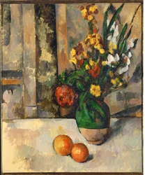 Vase et pommes (huile sur toile)