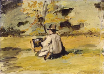 Un peintre au travail