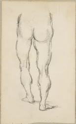 Après Luca Signorelli : étude de jambes, vers 1883-86