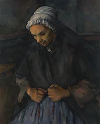 Une vieille femme avec un chapelet, vers 1895