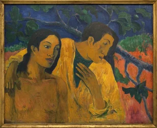Fuite (idylle tahitienne). Peinture de Paul Gauguin (1848-1903)