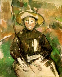 Fille avec un chapeau de paille, 1896