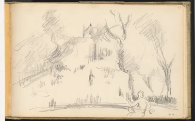 Maison dans un parc