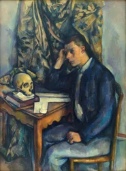 Jeune homme à la tête de mort