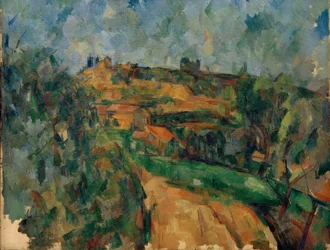La route tournante en haut du chemin des Lauves