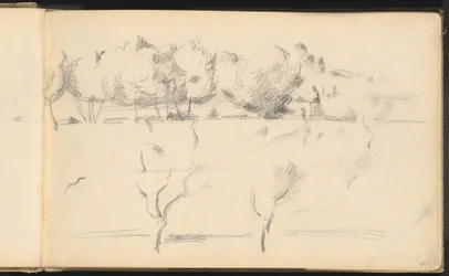 Paysage avec arbres