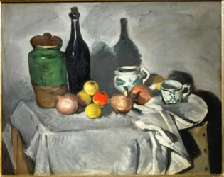 Nature morte (fruits et vaisselle)